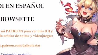 JOI Hentai de Bowsette en Español. ¡Con voz femenina!